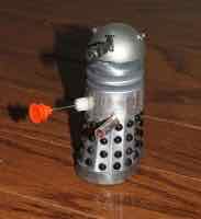 Dalek made from recycled aluminum cans